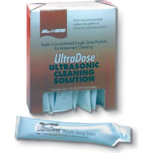 L&R UD012 UltraDose Ultrasonic Instrument Cleaning Solution 1 Oz Packets 24/Bx L&R UD012 UltraDose Ultrasonic Instrument Cleaning Solution 1 Oz Packets 24/Bx